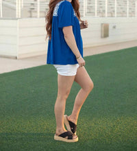 Layerz Clothing - Embroidered Ruffle Collar Top