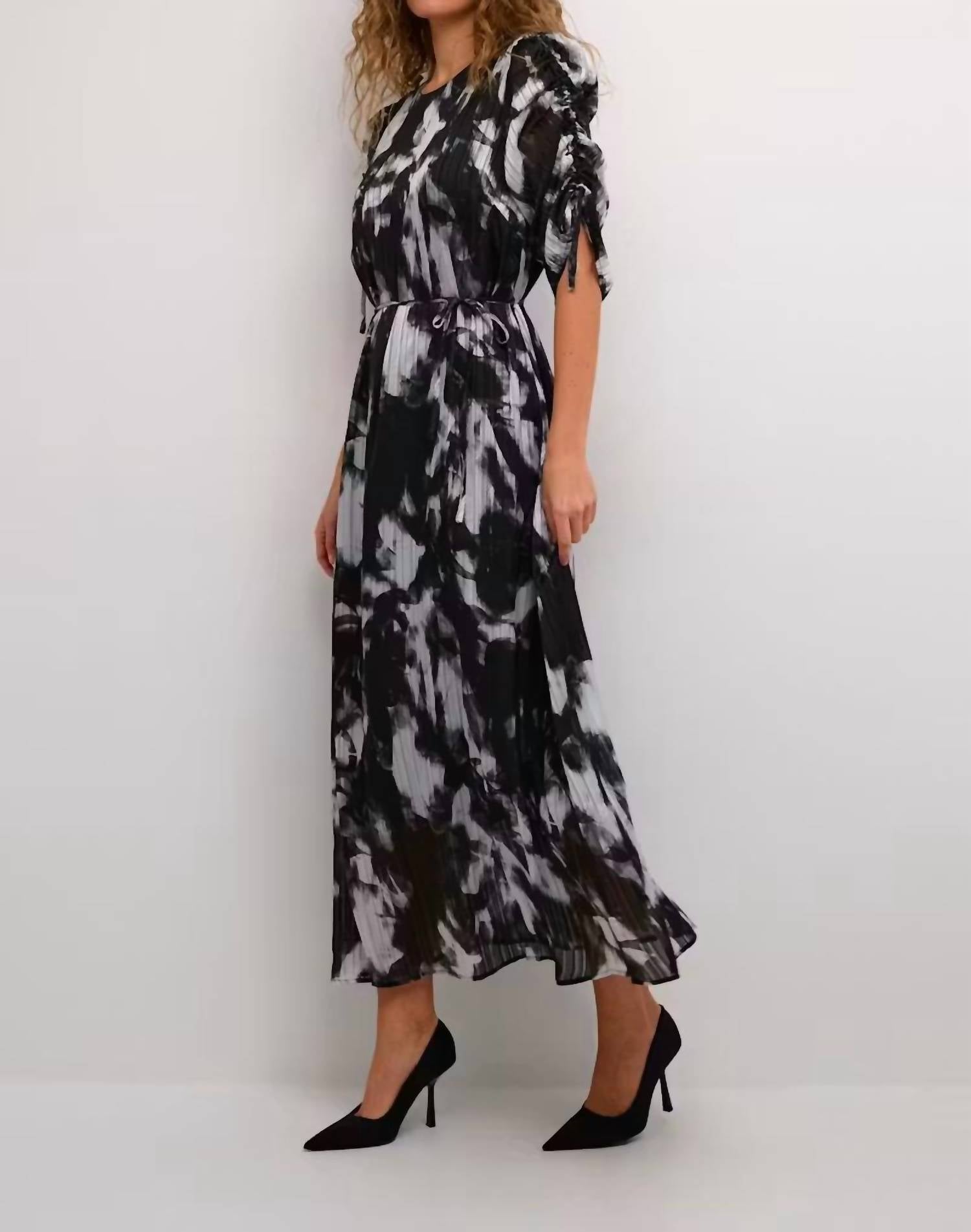 Kaffe - Kalifa Chiffon Half Sleeves Midi Dress