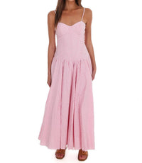 TCEC Oceanview Striped Maxi Dress in pink - women's dress - view 5