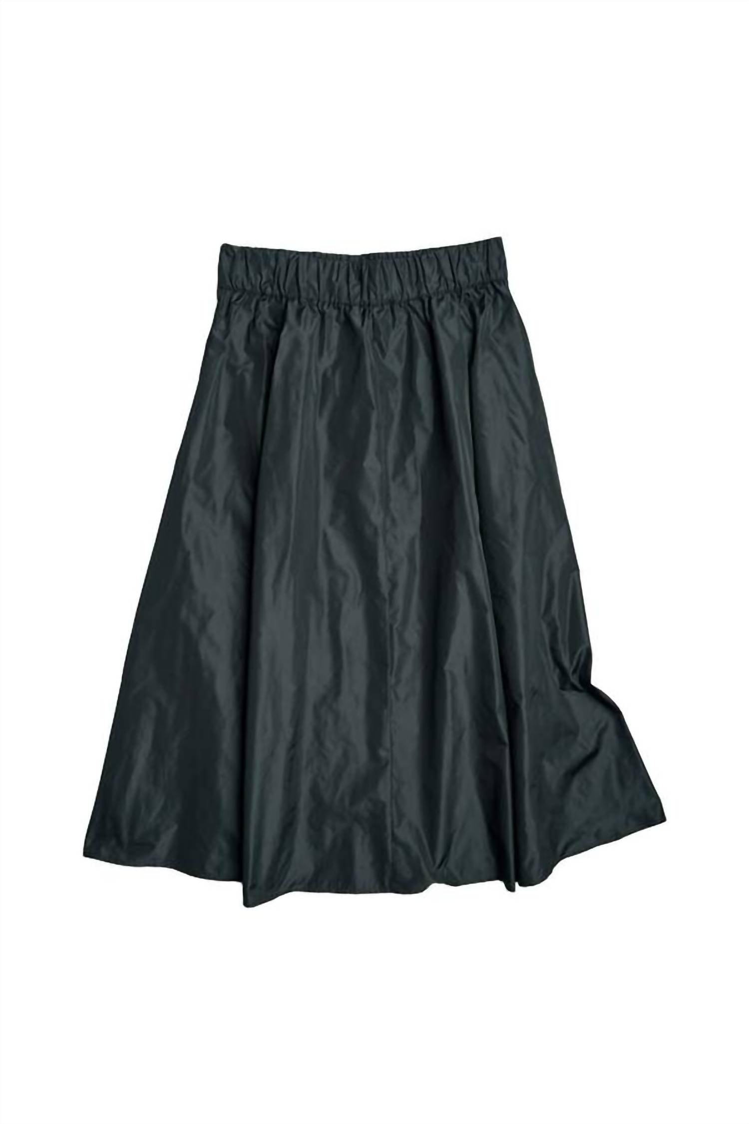 Aquarius Cocktail - Poplin Midi Skirt