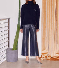 Fifteen Twenty - Faux Patent Leather Pants