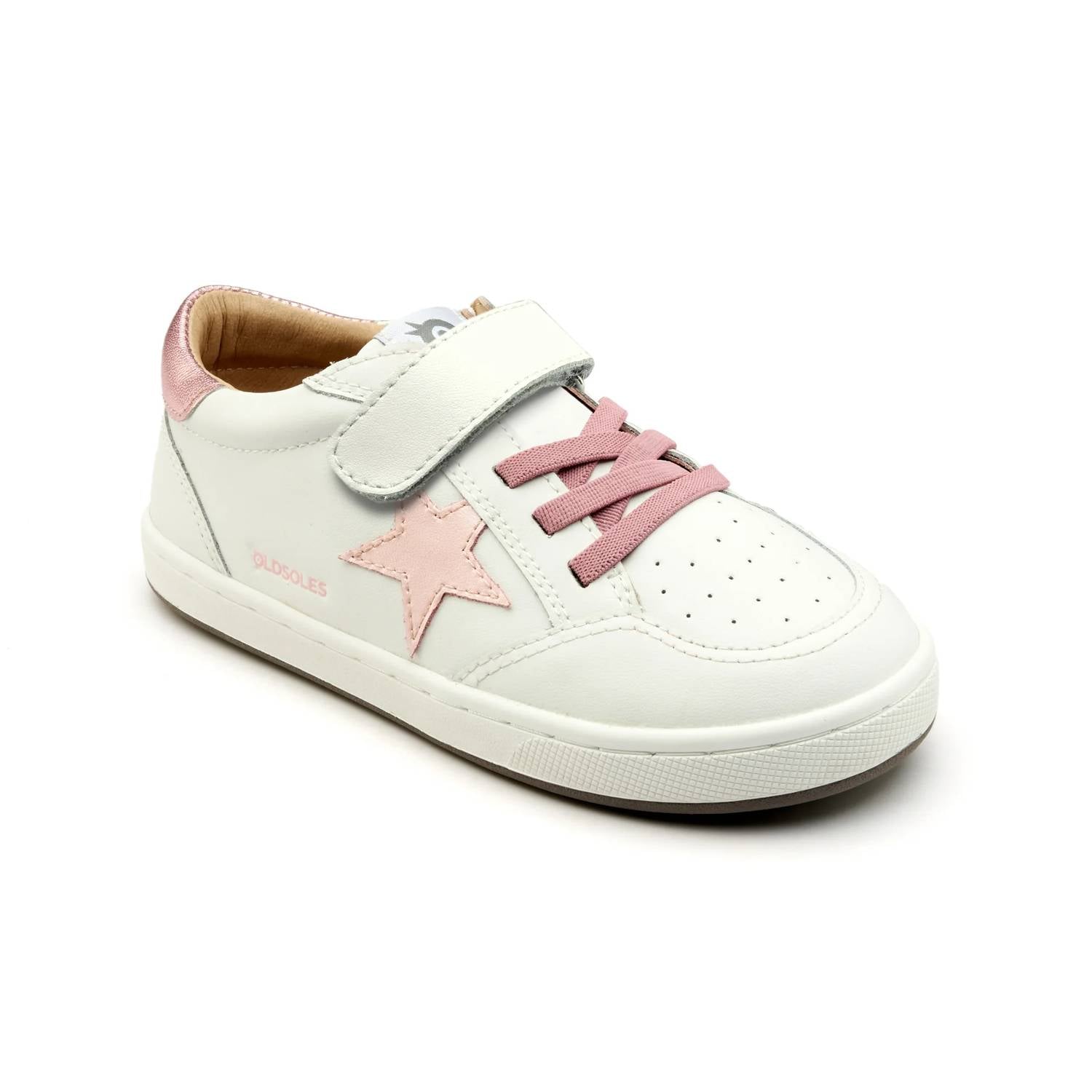 Oldsoles - Girls Platinum Runner VL Strap Star Sneaker