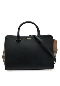 Burberry - Women's Banwell Small Leather Check Tote Bag