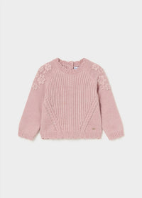 Mayoral - Girls' Floral Knit Sweater