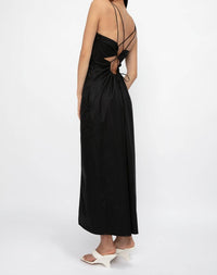 Frame - Tie Back Midi Dress