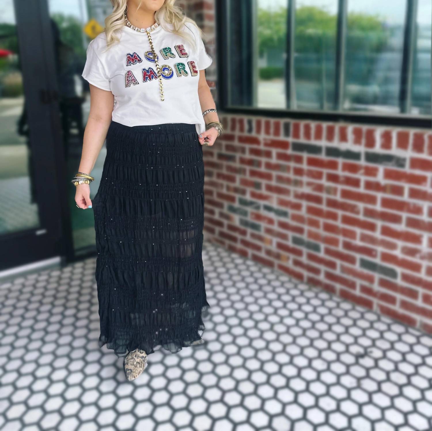 Endless Rose - Everly Sequin Maxi Skirt