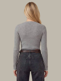 525 America - Emmeline Rib Layered Henley Sweater