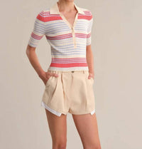 525 America - GISELLE TEXTURED POLO