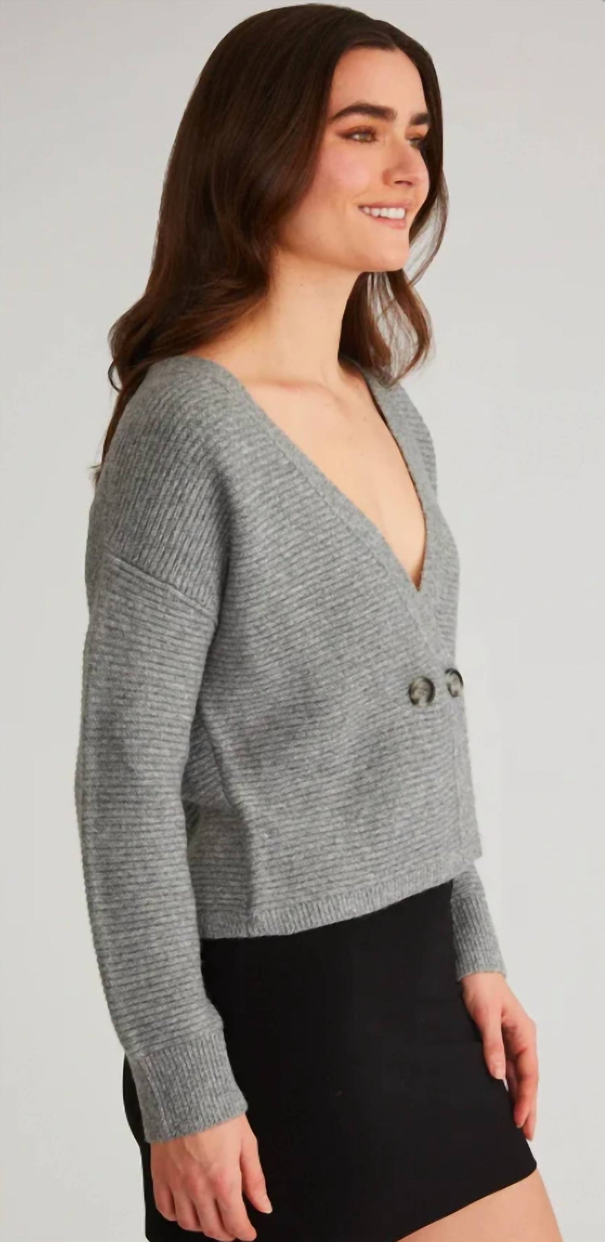 525 America - QUINN: DOUBLE BREASTED SWEATER