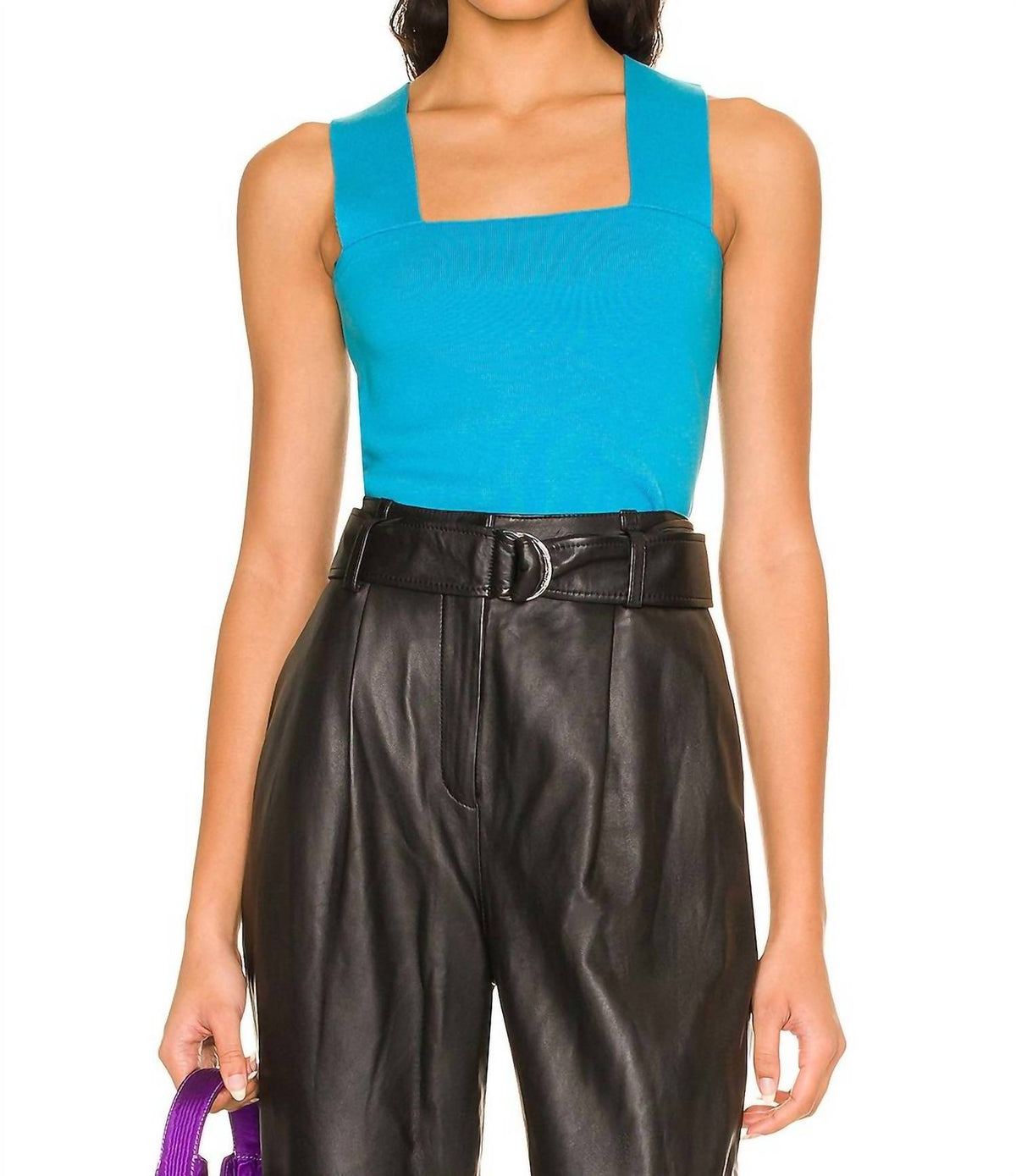 525 America - Wide Strap Square Neck Tank Top