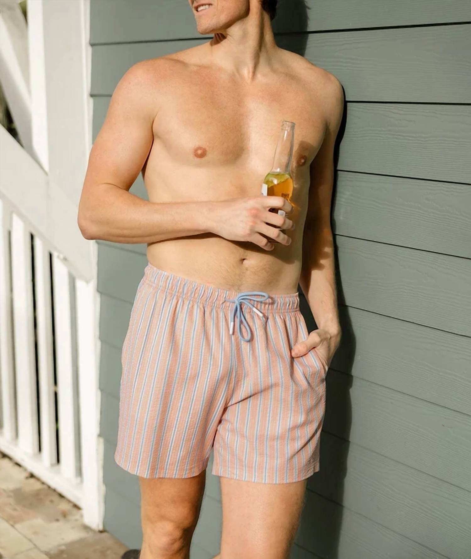 Southern Shirt Company - Stripes Seersucker Swim Trunks