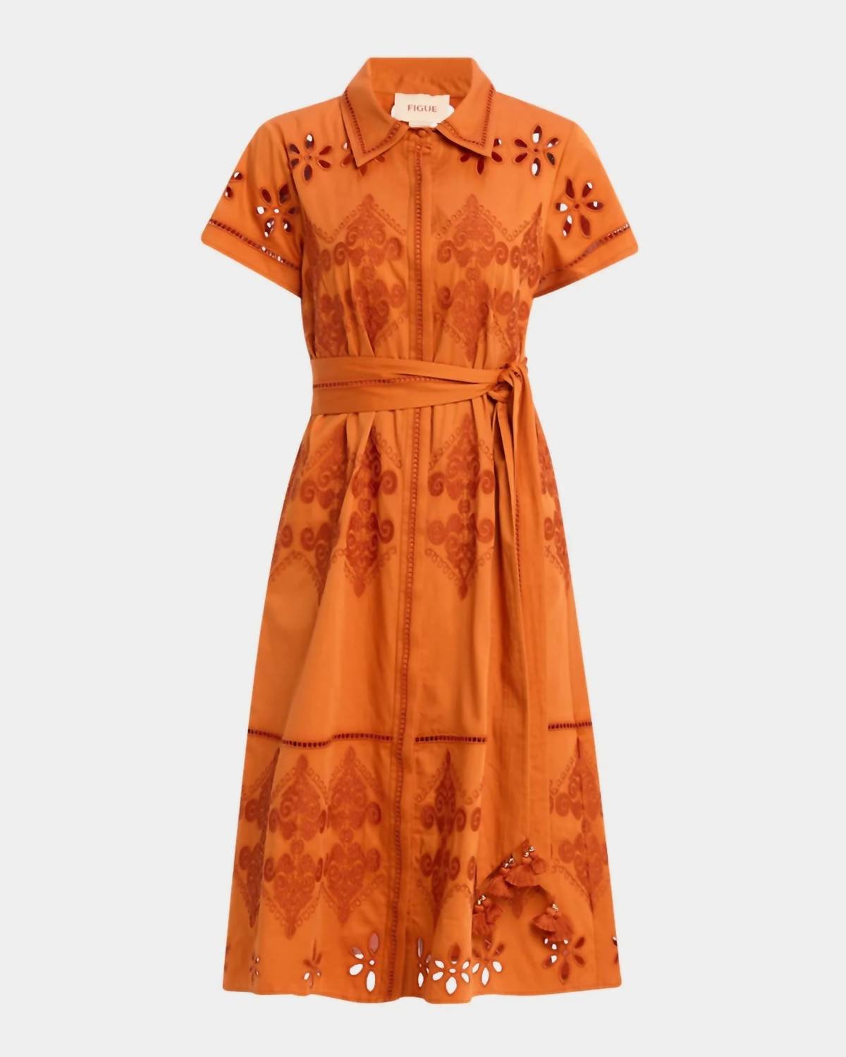 Figue - Eva Belted Midi Shirtdress
