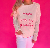 Golden Sun - Meet Me In Paradise Cashmere Sweater