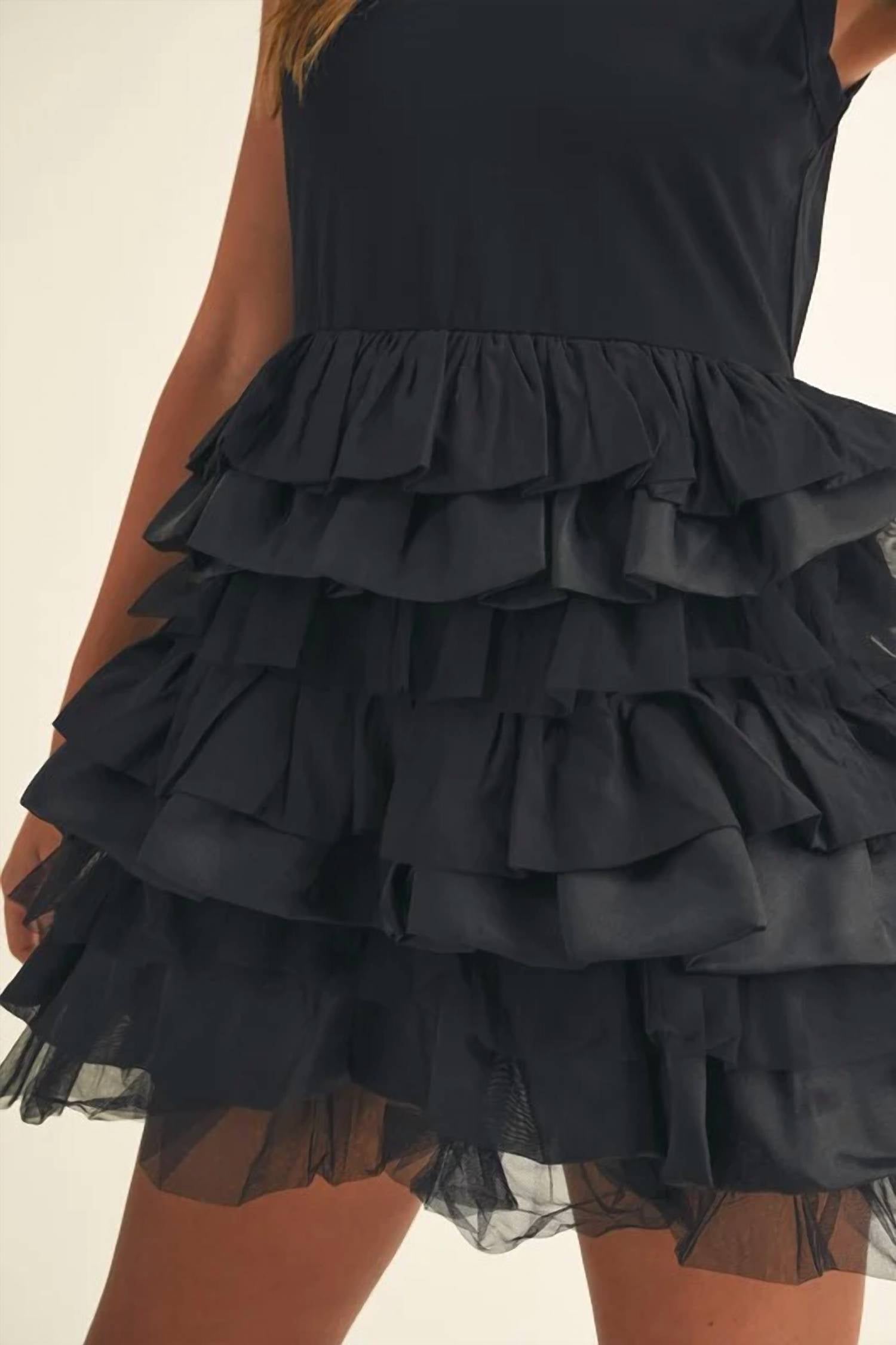 Mable - Ruffle Tiered Mini Dress