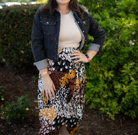 Apricot - Wrap Midi Skirt