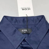 Icon Amsterdam Men’s The Luxe Button-up Shirt in navy blue - men's shirt - view 5