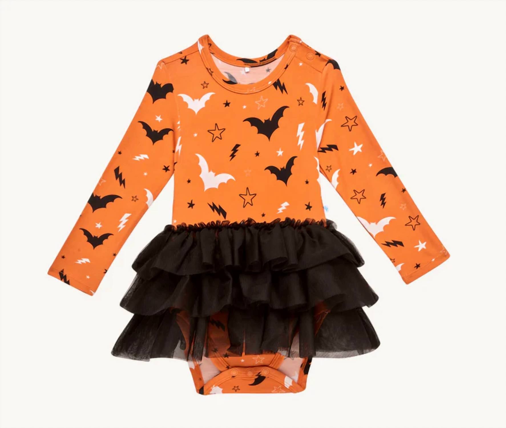 Posh Peanut - Long Sleeve Tulle Skirt Bodysuit