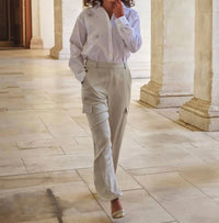 Esqualo - Tola Cargo Satin Trousers