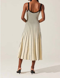 Astr - Irecia Stripe Sweater Midi Dress