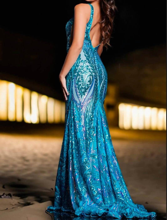 Jovani - Sequin Fitted Prom Dress