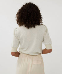 Esqualo - Short Sleeve Gather Sweater