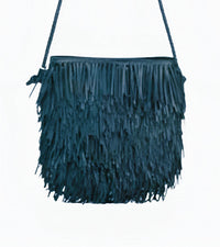 Dragon Diffusion Women's Fringe Hobo Bag in forest - women's bag - detail view