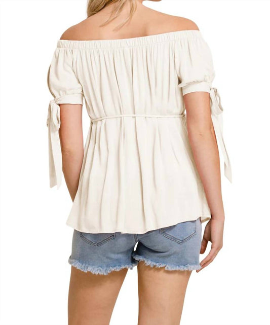 Hello Miz - Off Shoulder Maternity Blouse