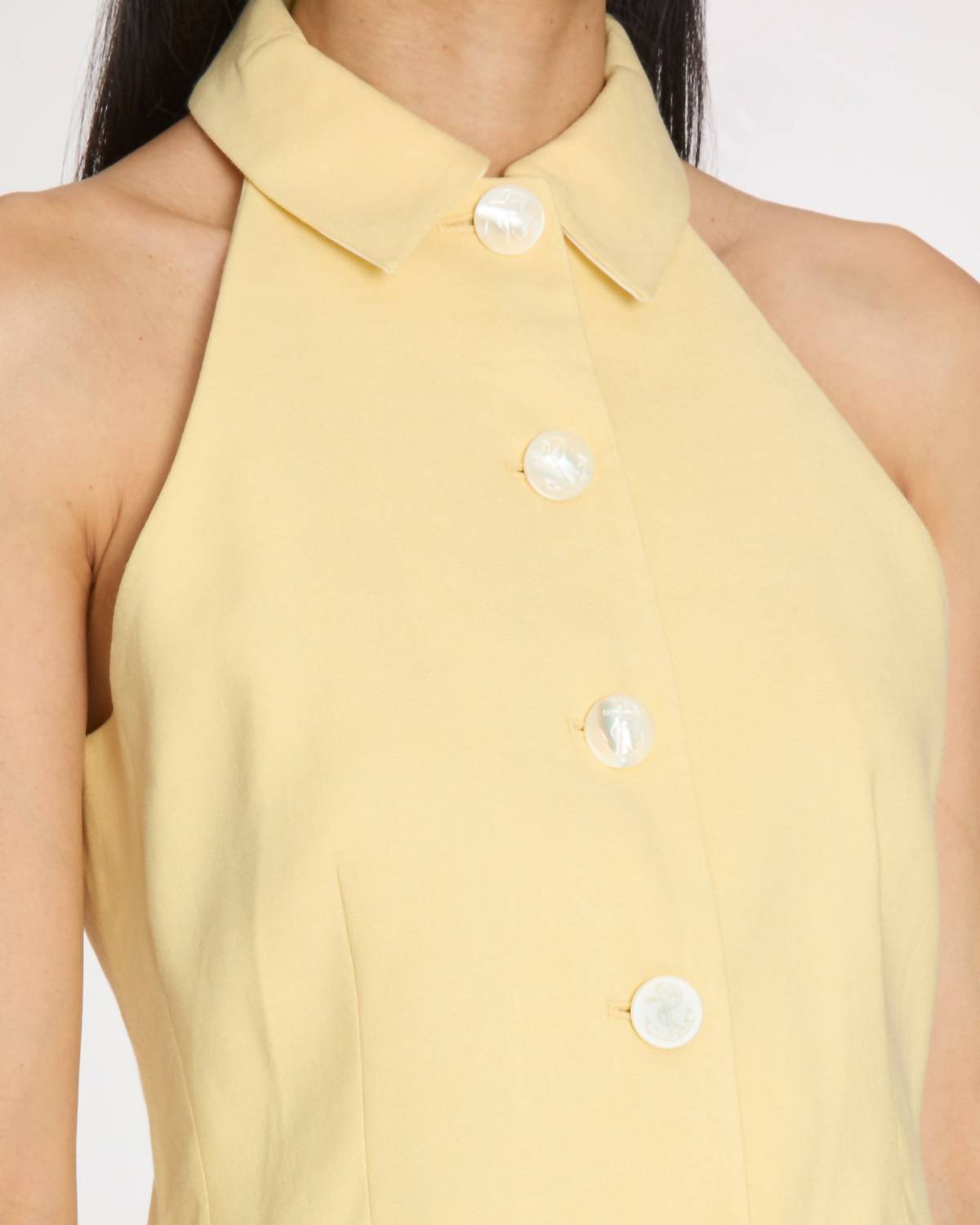 Veronica Beard Orlinda Colared Vest in chamomile - women's jacket - view 4