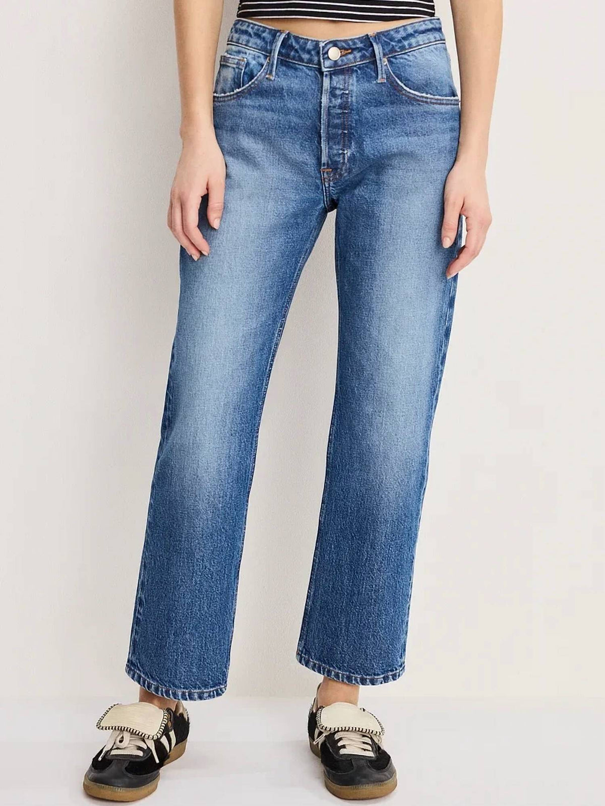 Good American - Vintage Straight Ankle Jeans