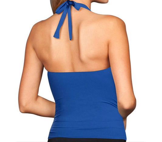 Kallure - Shirred Halter Tankini Top