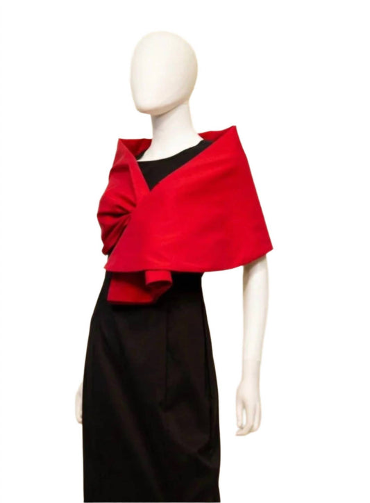 Samuel Dong - Women's Stretch Duppioni Shawl