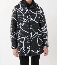 Joseph Ribkoff - Amber Abstract Puffer Jacket