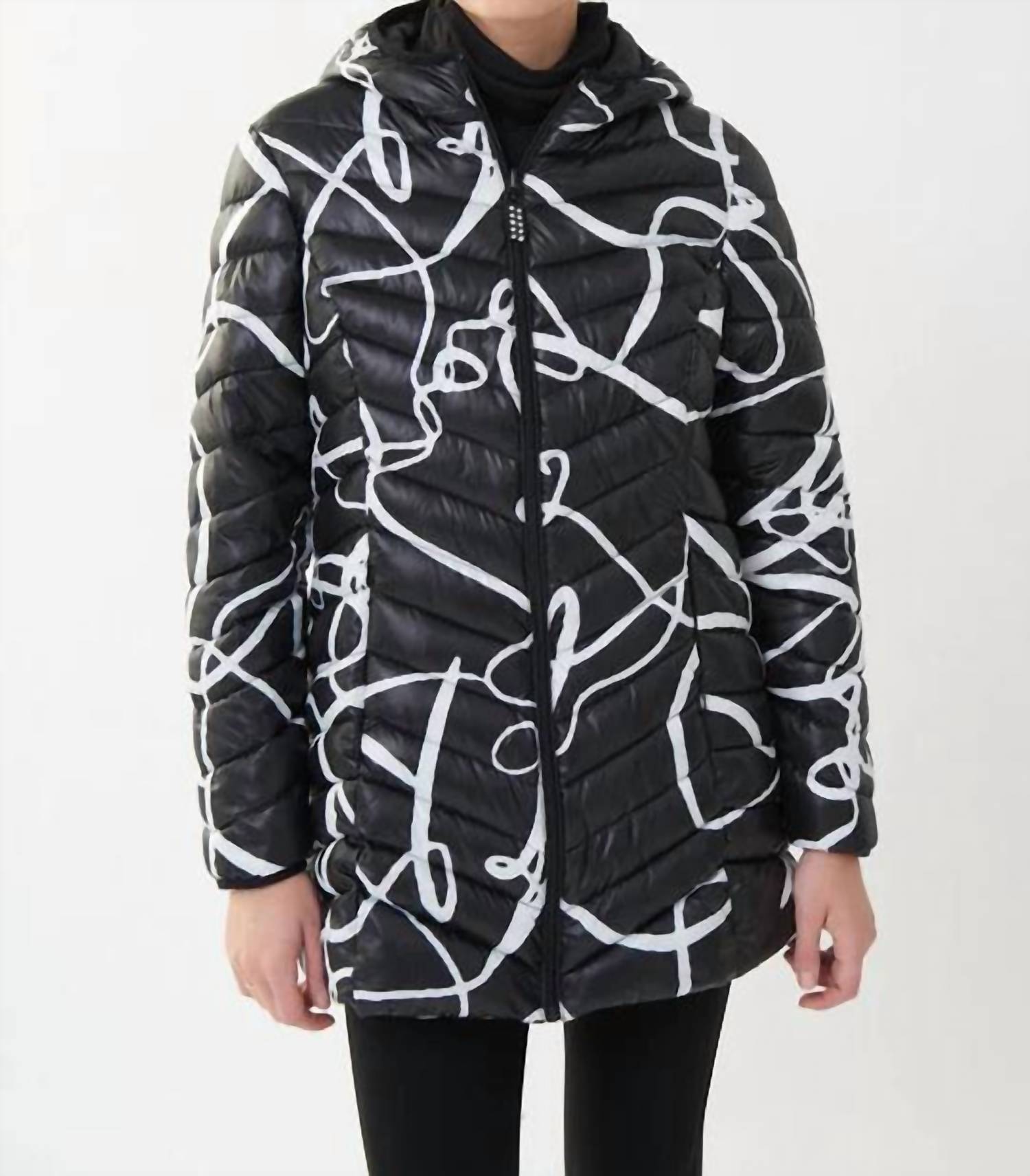 Joseph Ribkoff - Amber Abstract Puffer Jacket