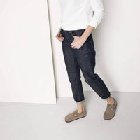 BIRKENSTOCK Men's London Clog in taupe - men's sandal - detail view