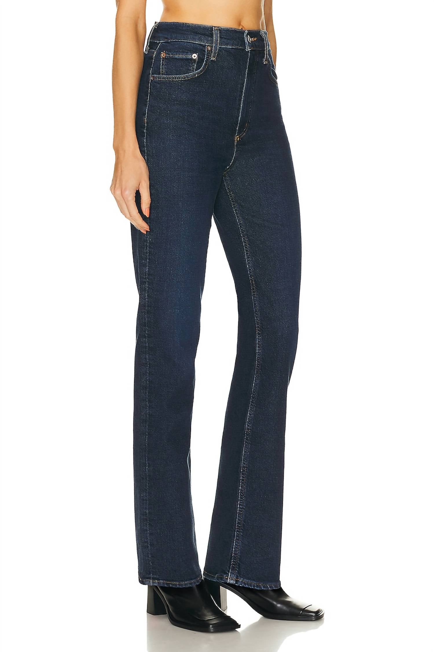 Agolde - High Rise Stove Pipe Soft Stretch Skinny Jeans