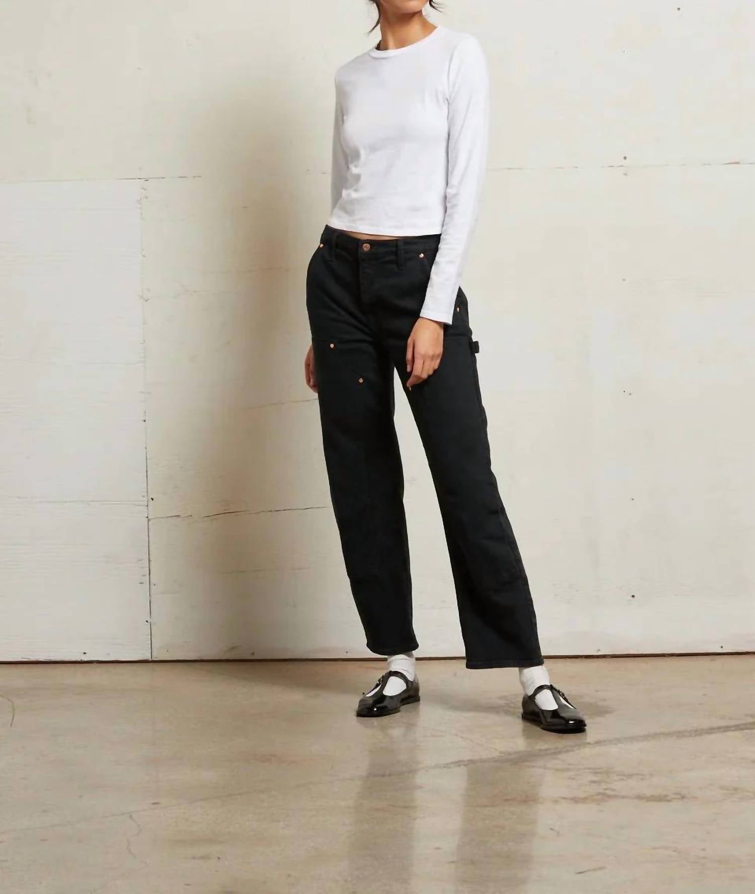 Perfectwhitetee - Jamie Long Sleeve Crew Neck Tee
