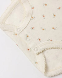 Quincy Mae - Girl's Pointelle Skirted Bodysuit