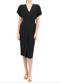 Iris Setlakwe - Batwing Keyhole Detailed Midi Dress