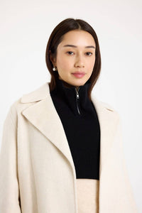 Brodie Cashmere - Knitted Half-zip Collar Dickey