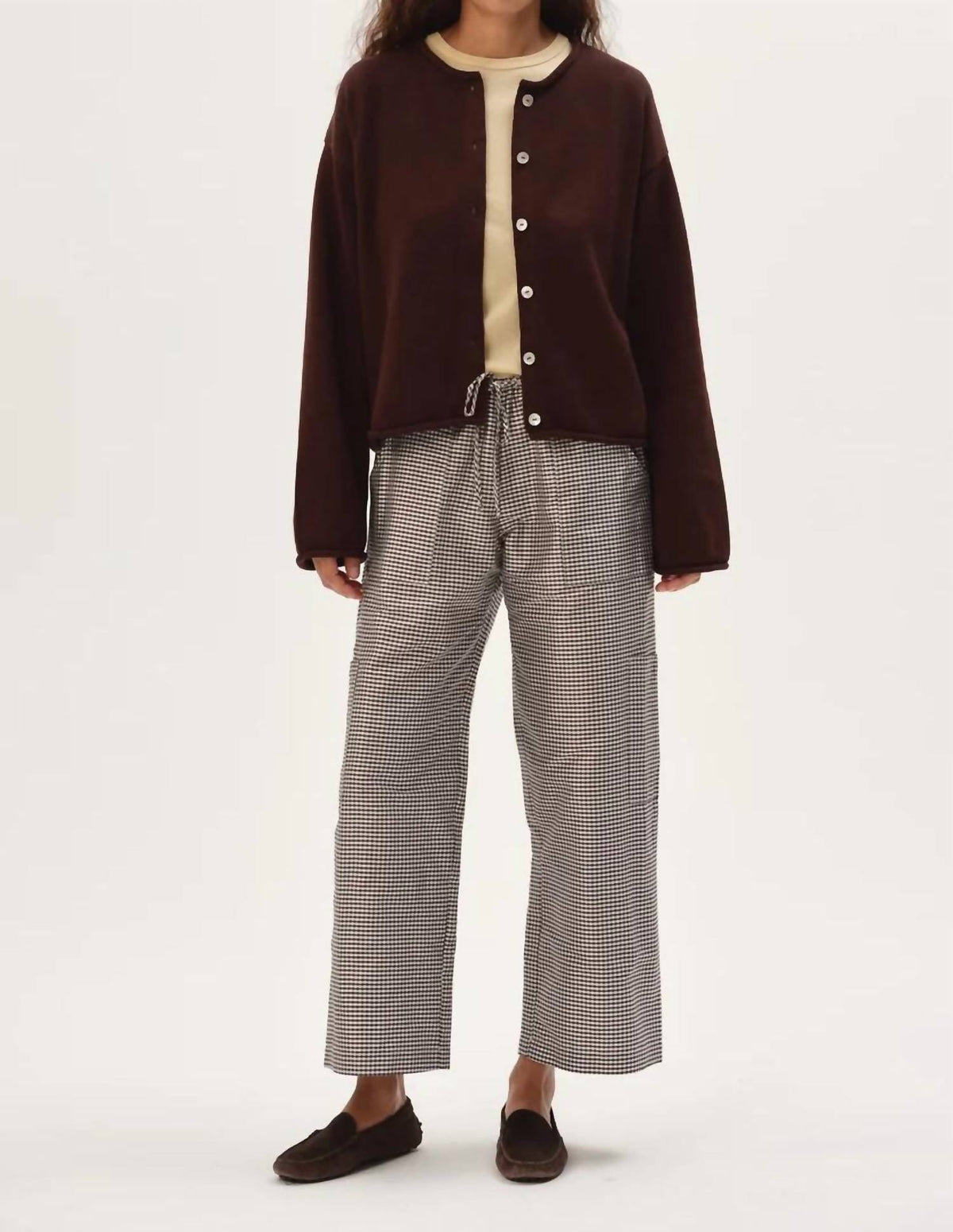 Donni. - Cotton Knit Roll Cardigan