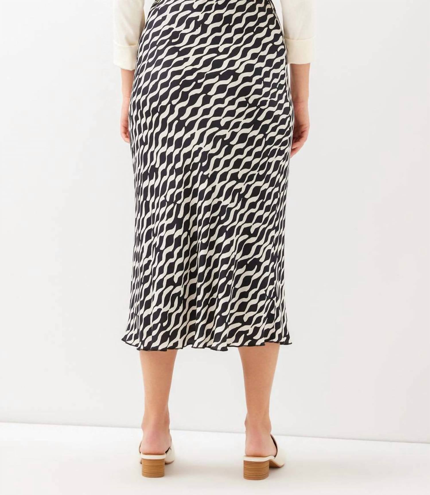 Karen Kane - Satin Bias Cut Skirt