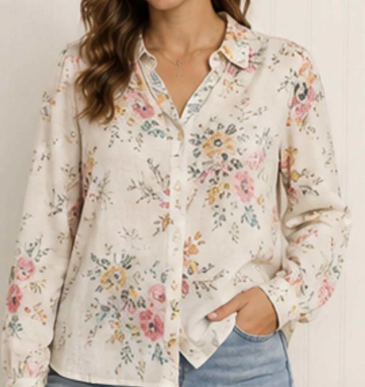 Keren Hart - Floral Button Down Shirt