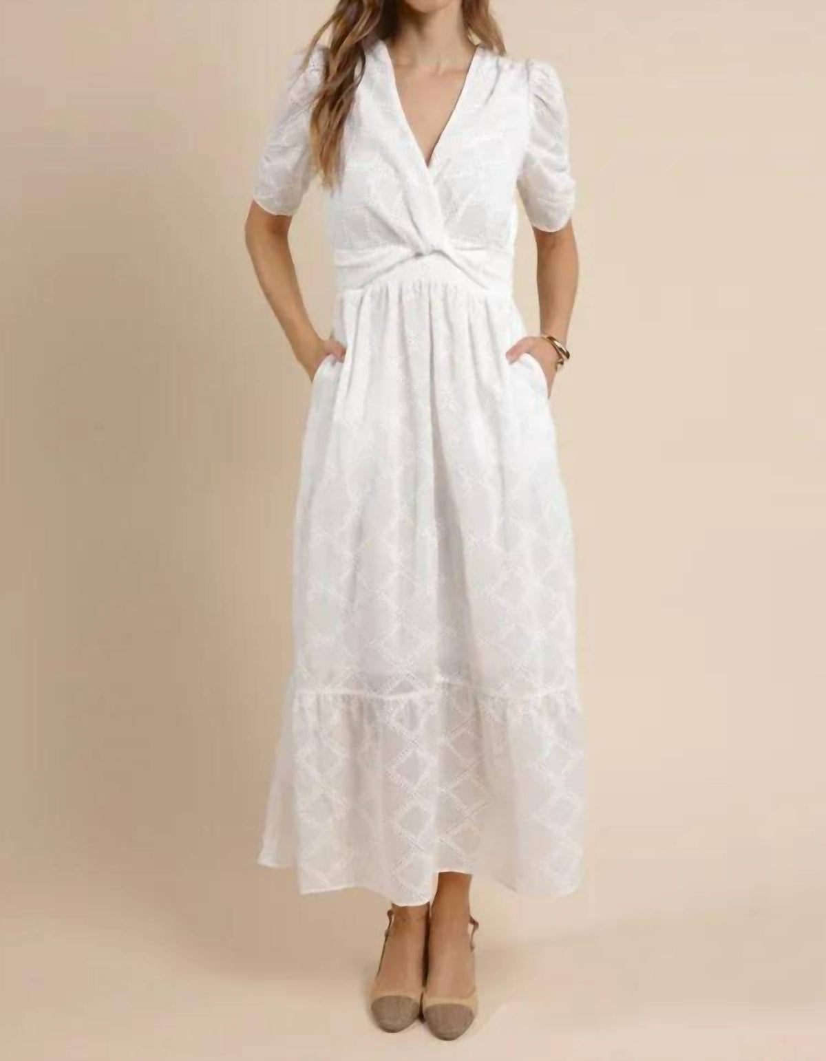 Sage The Label - Sunlit Path Twist Front Maxi Dress