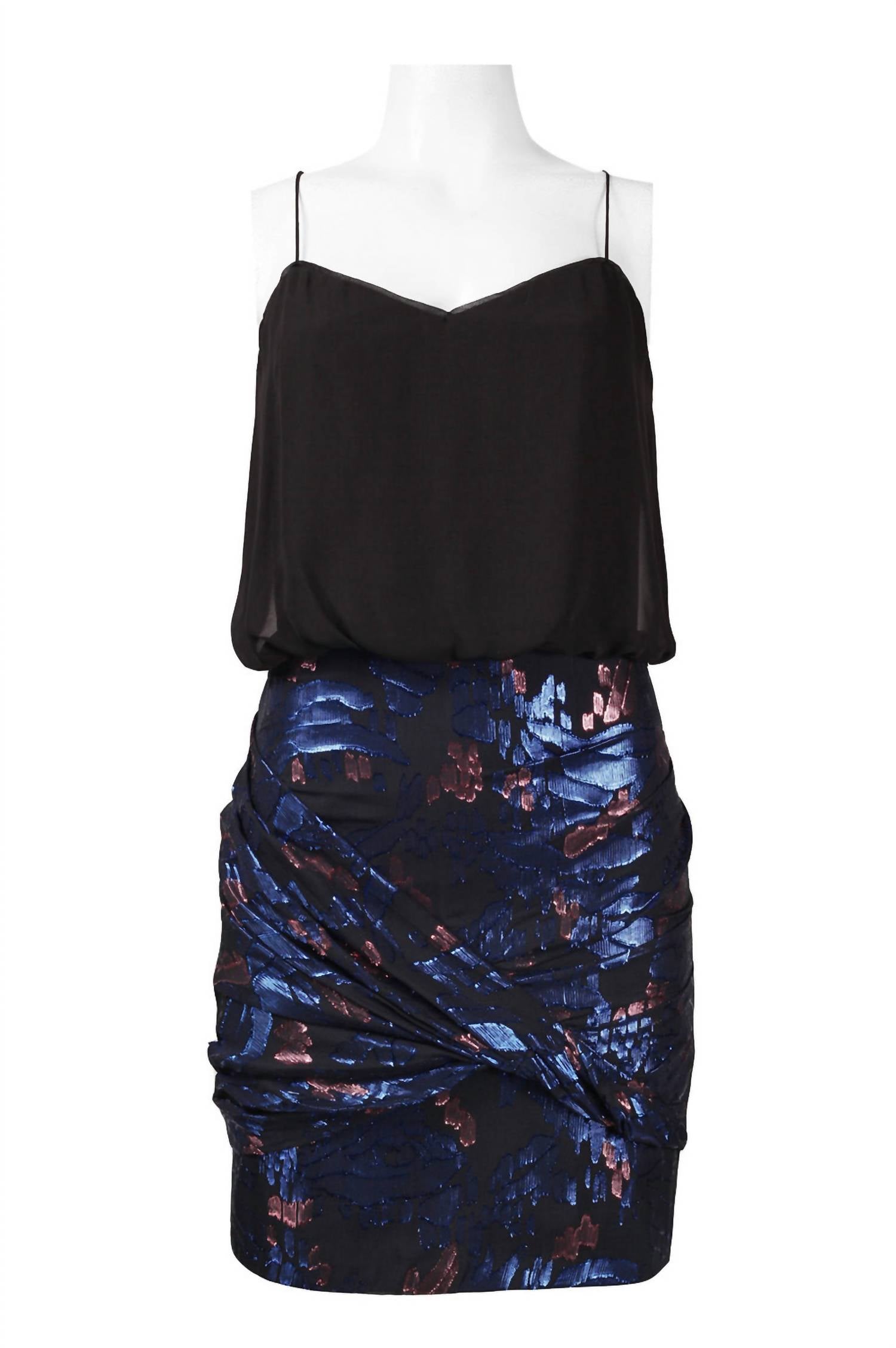 Aidan Mattox - Blouson Metallic Dress