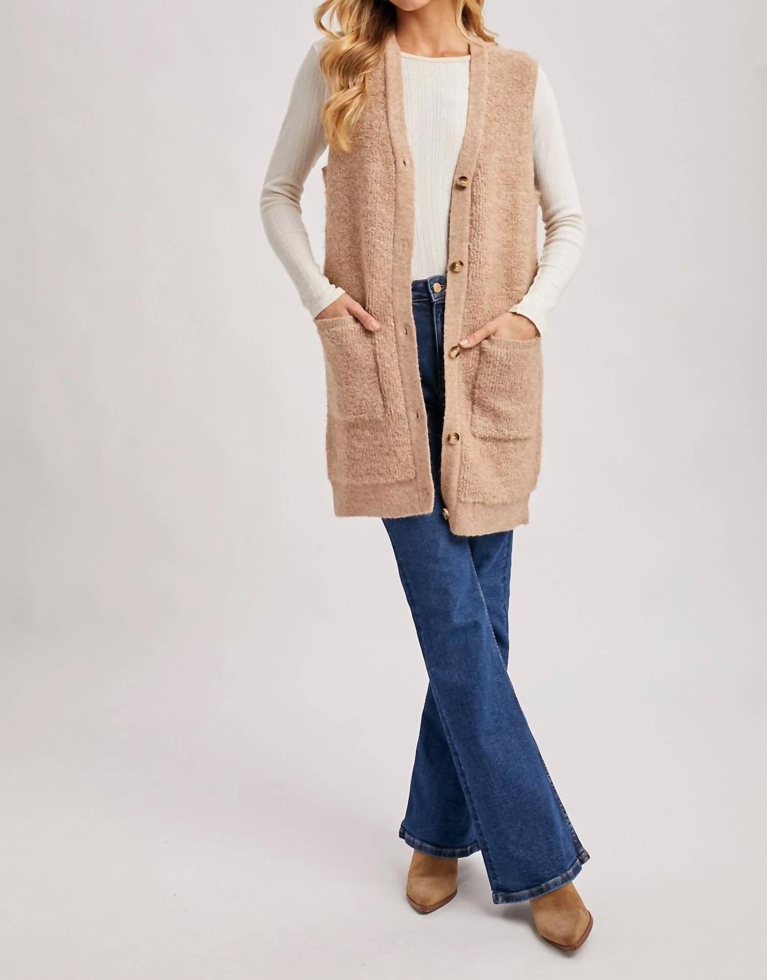 Bluivy - Teddy knit vest