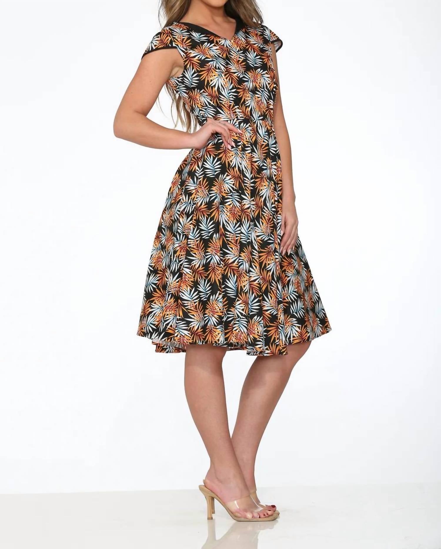 Orchid Bloom - Tiki Swing Dress
