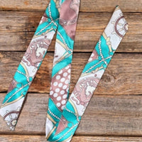 Rodeo Drive Conchos - Women's Nautical Skinny Wild Rag Scarf