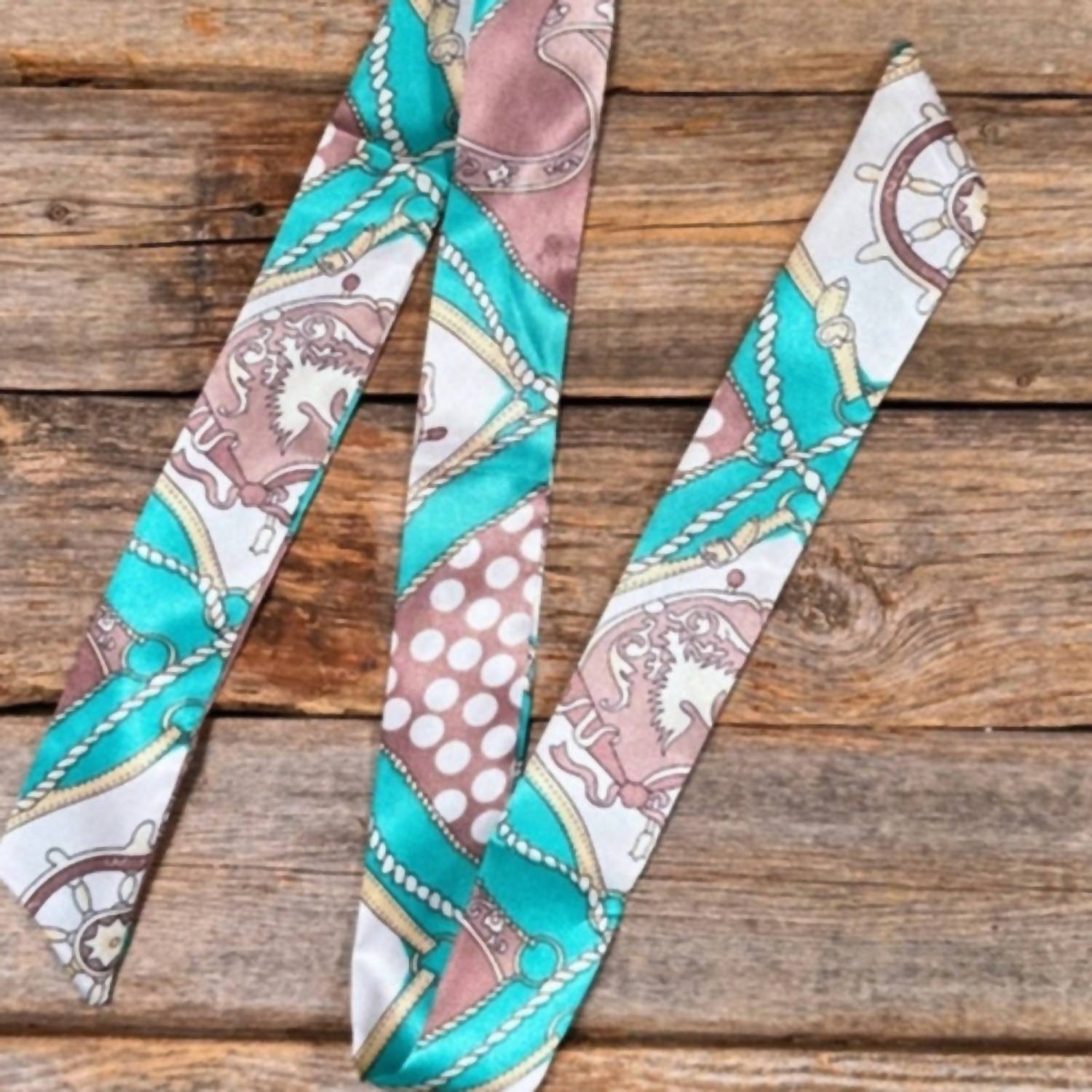Rodeo Drive Conchos - Women's Nautical Skinny Wild Rag Scarf