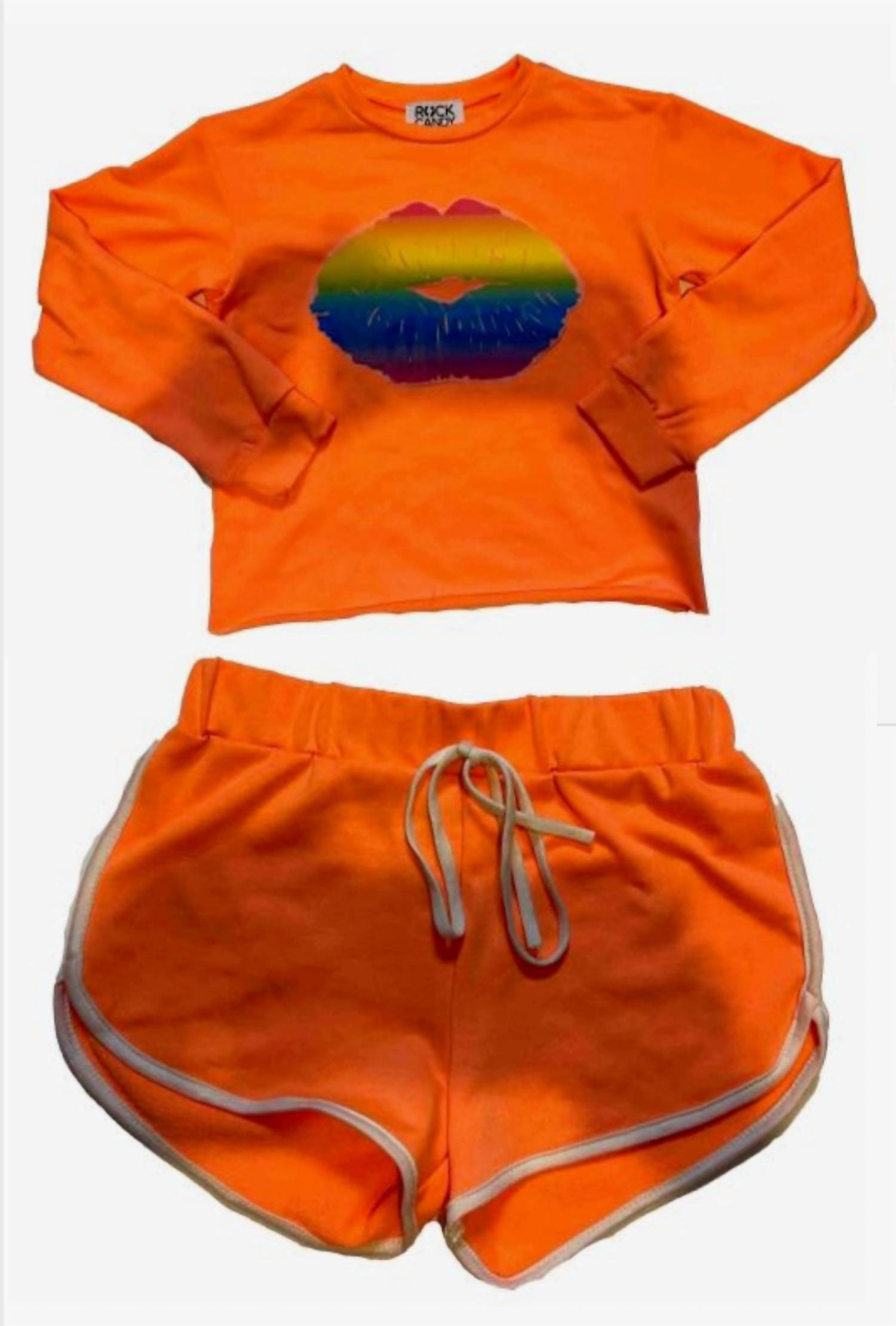 Rock Candy - Girl's Lips Sweatshirt And Short Set