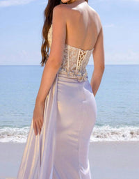 Amelia Couture - Enchanting Sweetheart Neckline Full-length Dress